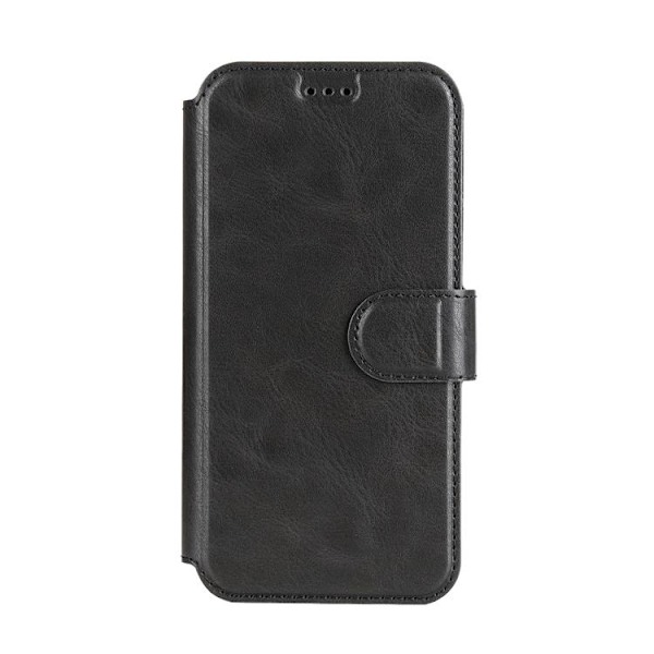 BOOM iPhone 14 Pro Plånboksfodral Calfskin - Svart Svart