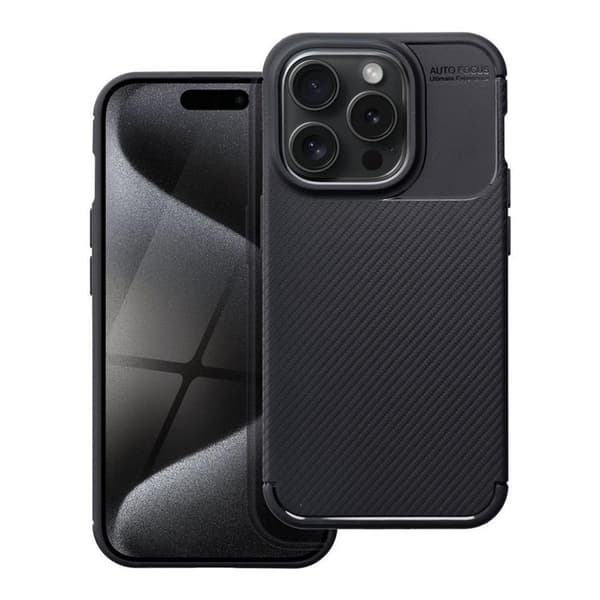 Mobilskal till iPhone 15 Pro Carbon Premium - Svart Black