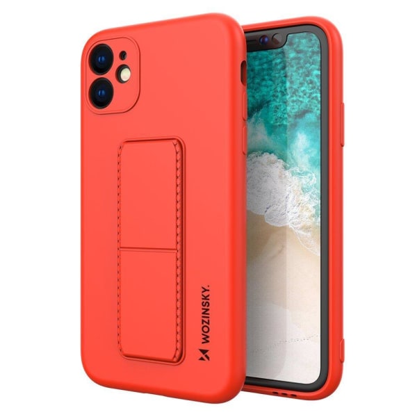 Wozinsky Kickstand Silicone Skal iPhone 11 Pro - Röd Röd