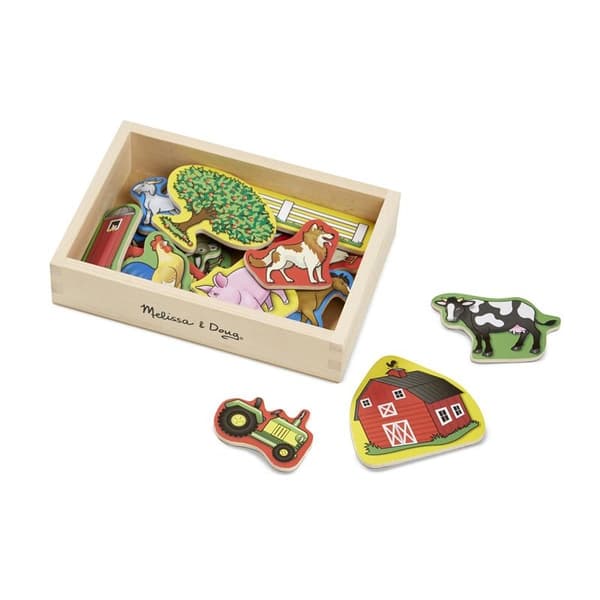 MND Wooden Magnets Farm