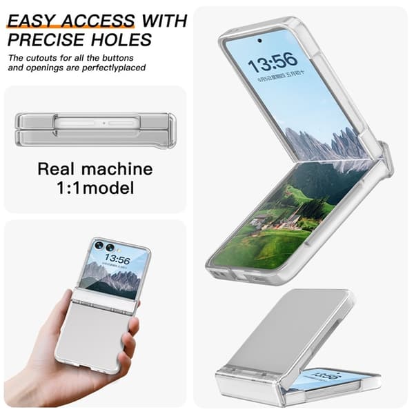 Mobilskal till Galaxy Z Flip7 Hinge Protection - Clear Transparent