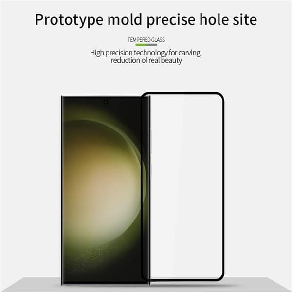 [1-PACK] Galaxy S24 Plus Hærdet Glas Skærmbeskytter - Sort Transparent