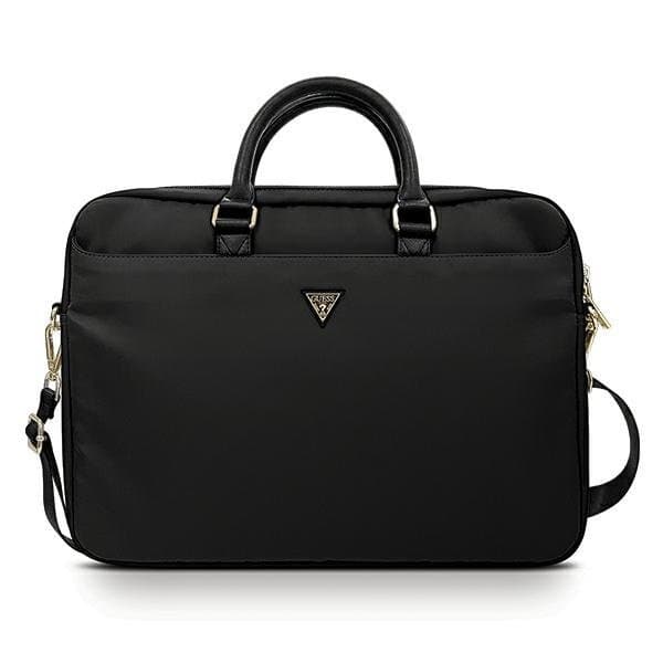 Guess Datorfodral 16" Nylon Triangle Logo - Svart Black