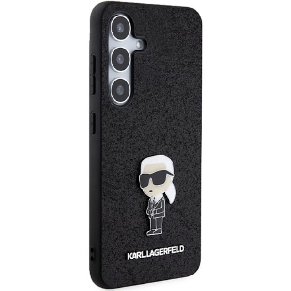 KARL LAGERFELD Galaxy S24 Plus Mobilskal Fixed Glitter Ikonik Svart