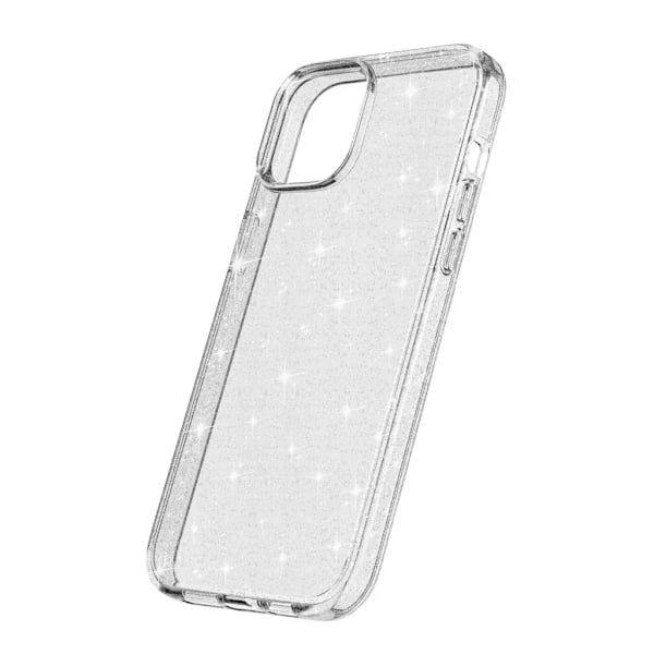 iPhone 15 Plus Mobilskal Glittrande - Vit