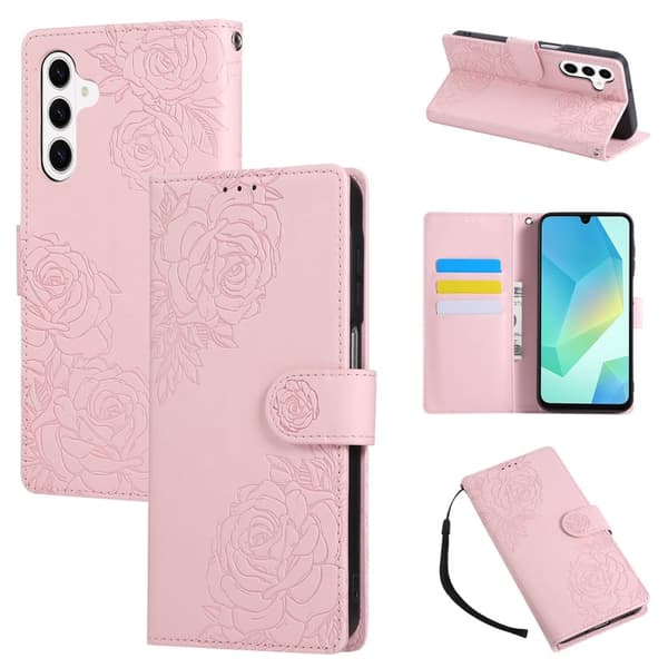 Plånboksfodral för Samsung Galaxy S26 Plus Konstläder 3 kortfack - Roséguld