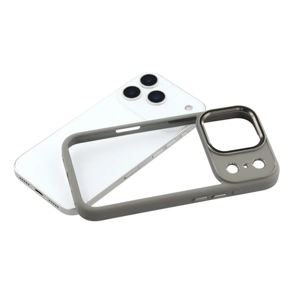 FULEXIN Mobilskal till iPhone 17 Pro Crystal Clear + TPU - Titangrå Grå