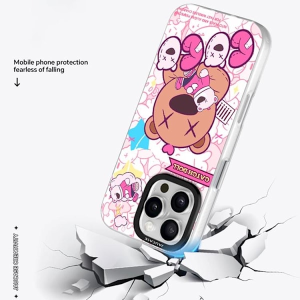 JAUCASE Mobilskal till iPhone 16 Pro Max MagSafe - Puppet Bear Vit