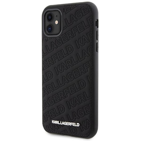 KARL LAGERFELD iPhone 11/XR Mobilskal Quilted K Pattern - Svart Svart