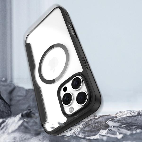 Dux Ducis iPhone 16 Pro Plånboksfodral Magsafe Skin X Pro - Svart Black