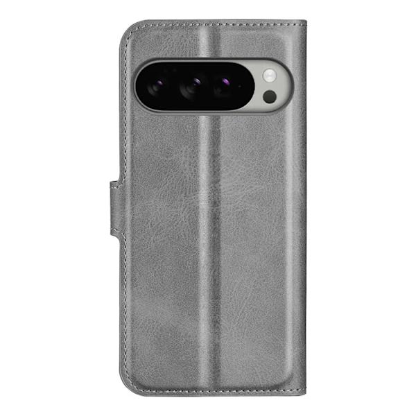 Google Pixel 10 Pro XL Konstläder Plånboksfodral Calf Texture - Grå Grå