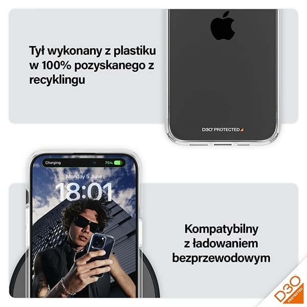 PanzerGlass Mobilskal till iPhone 15 Pro Max D3O Military Shield