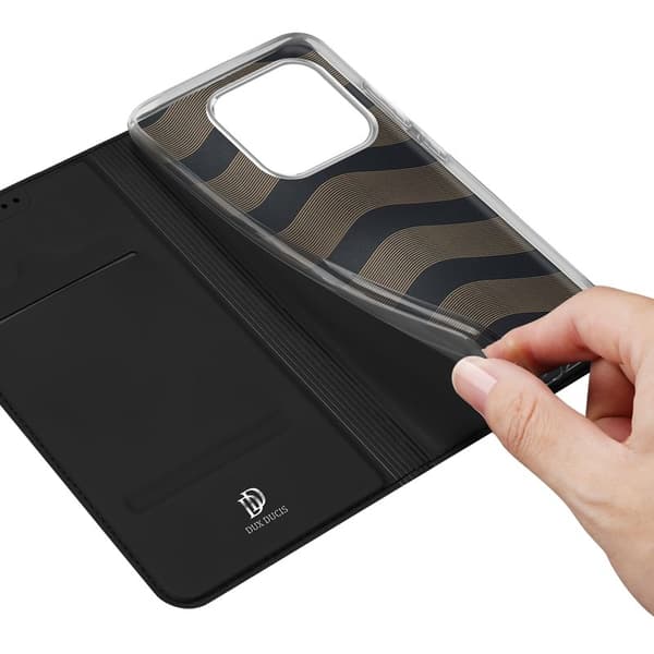 DUX DUCIS Skin Pro Xiaomi 17 Plånboksfodral KonstLäder Konstläder Ställ - Svart