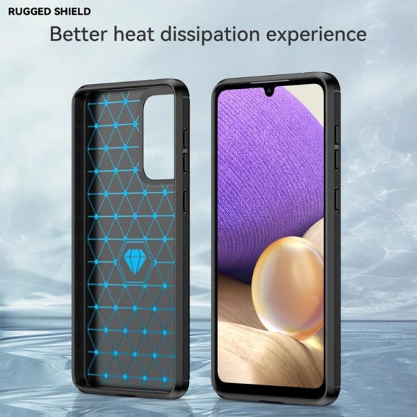 Carbon Fiber Cover Galaxy A33 5G - Sort
