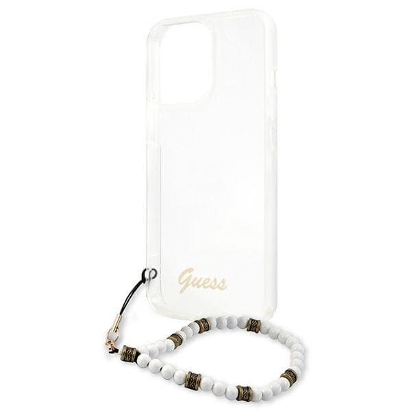 Guess White Pearl Skal iPhone 13 Pro / 13 - Läpinäkyvä Transparent