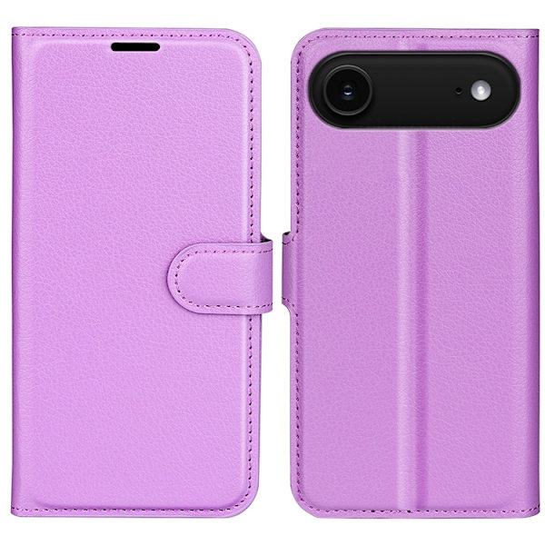 iPhone Air Plånboksfodral Litchi Texture läder - Lila Lila
