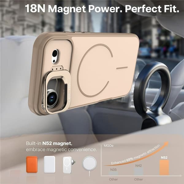 Mobilskal till iPhone Air MagSafe Skin-Touch Kickstand - Blå Blå