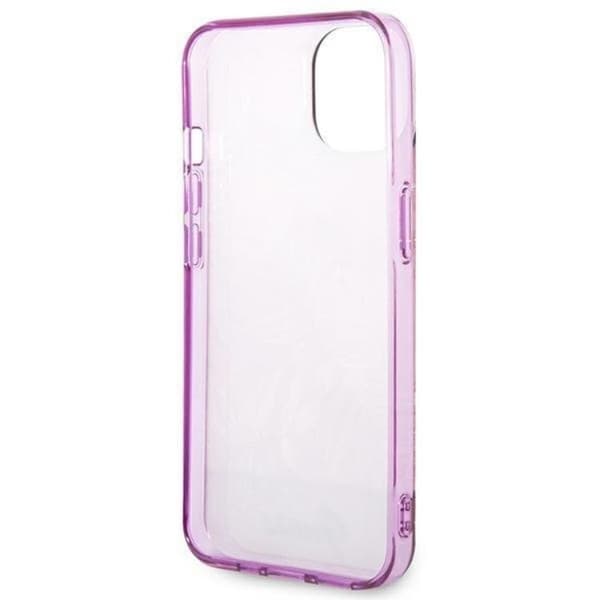 GUESS iPhone 14 Plus Cover Jungle Collection - Rosa Rosa