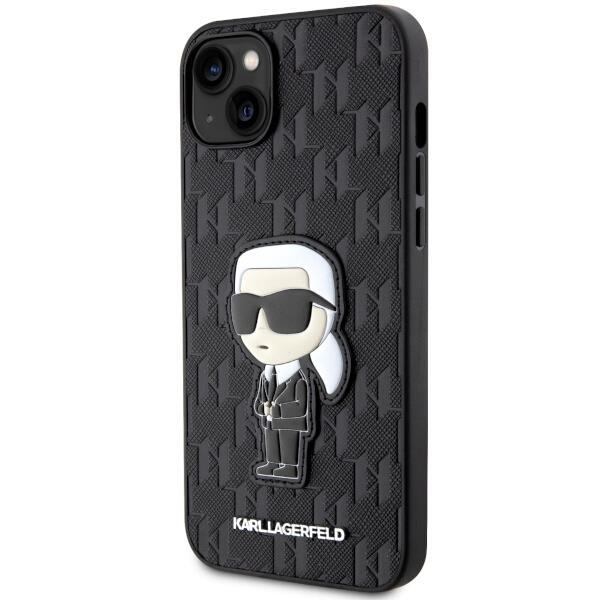 Karl Lagerfeld iPhone 14 Plus Mobilskal Saffiano Ikonik Svart