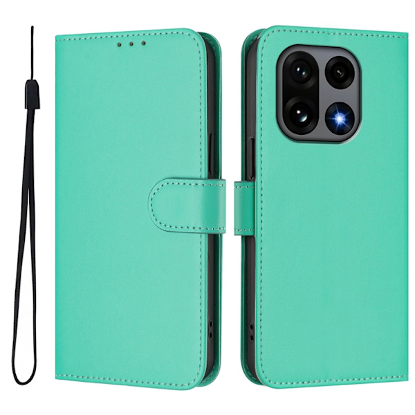 OnePlus 15 5G Plånboksfodral Solid Färg Konstläder Grön