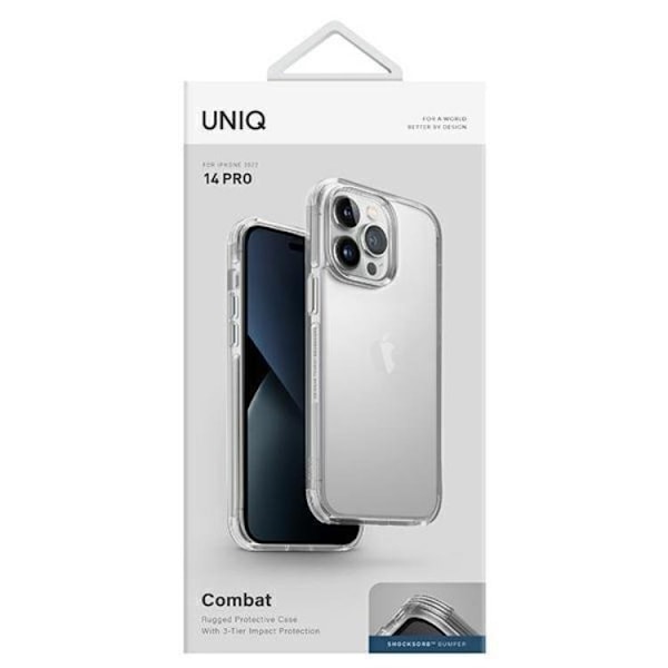 Uniq iPhone 14 Pro Skal Combat - Transparent