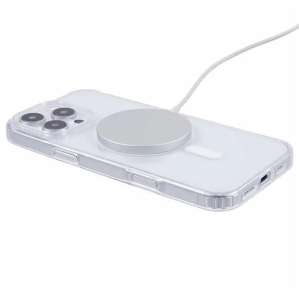 WANLONFENG Mobilskal till iPhone 16 Pro MagSafe + [2-Pack] Härdat glas Transparent