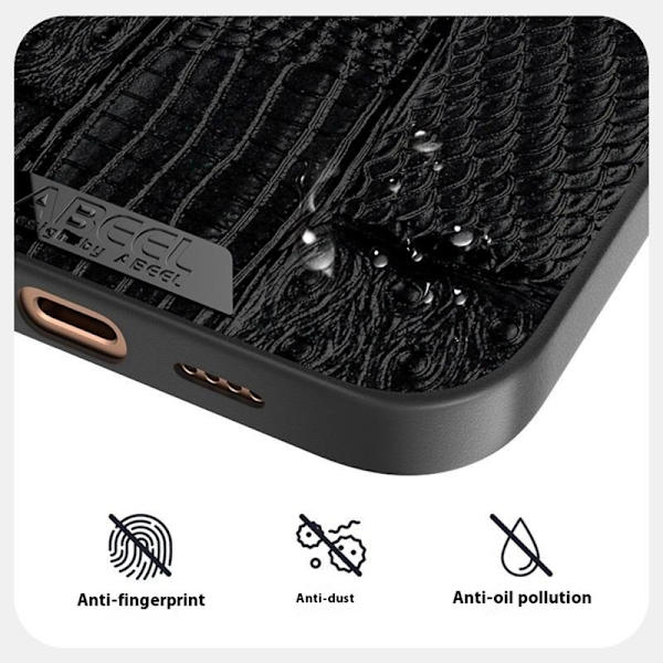 ABEEL Mobilskal till iPhone 16 Pro MagSafe Äkta Läder Blå