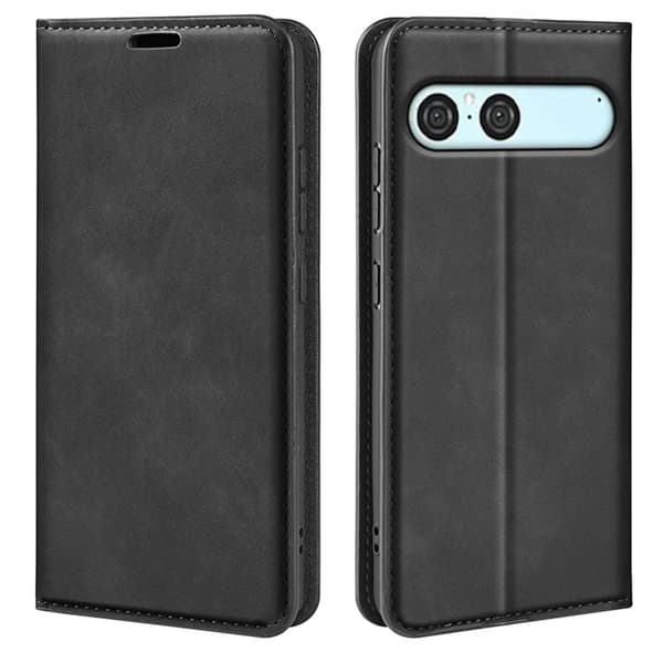 Sony Xperia 10 VII Plånboksfodral Skin Touch - Svart