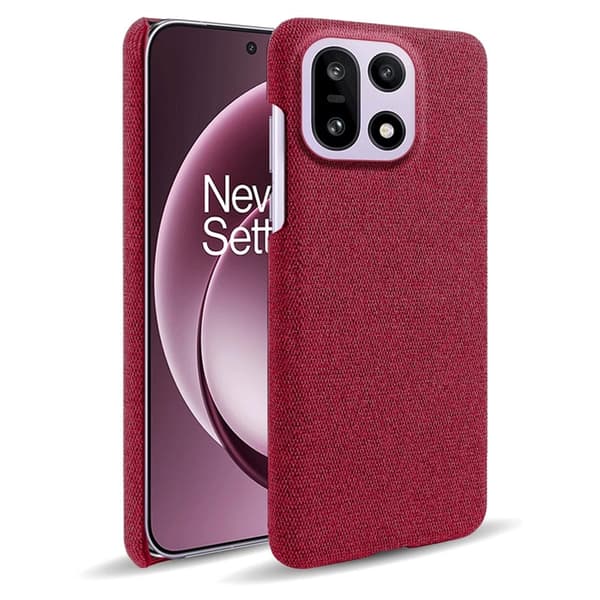 Mobilskal till OnePlus 15 5G Cloth Texture Anti-Scratch Röd