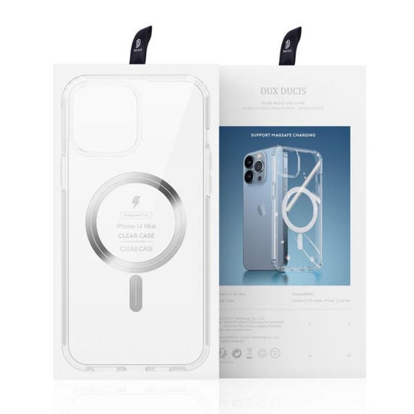 Dux Ducis iPhone 14 Plus -kotelo Magsafe Clin Magnetic - läpinäkyvä