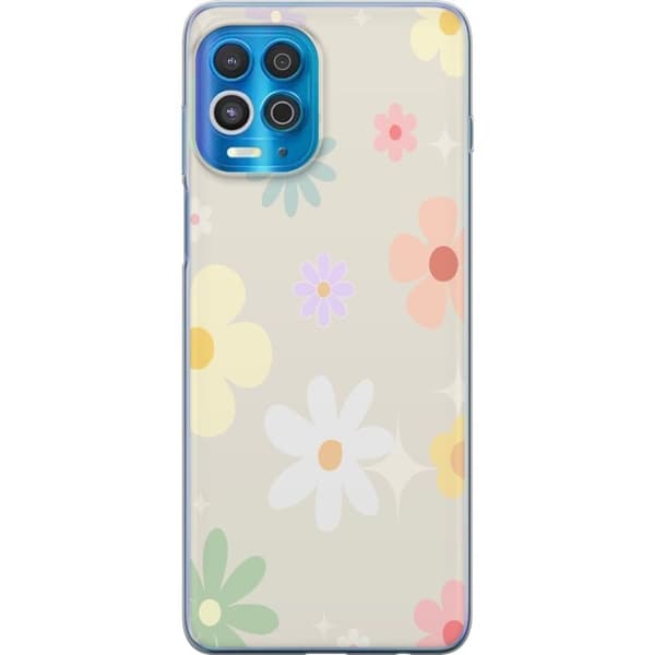 Mobilskal till Motorola Edge S med fejdande blommor