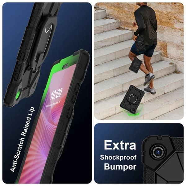 Lenovo Tab K9 Mobilskal Silikon Kickstand Svart