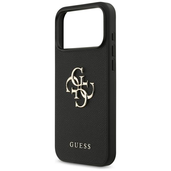 Guess Telefontaske til iPhone 17 Pro Max Kornet Klassisk Logo - Sort Svart
