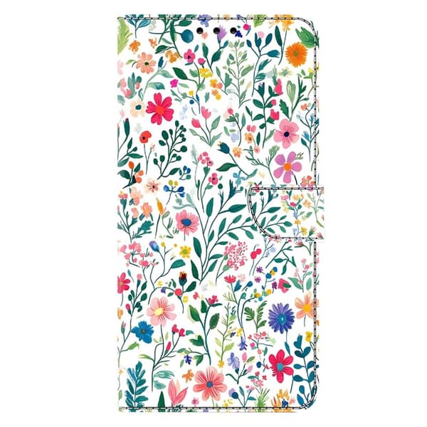 Samsung Galaxy S26 Plus Plånboksfodral Ställning Konstläder - Liten Blomsteräng