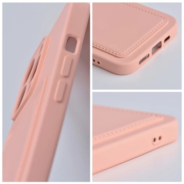 iPhone 15 Plus Mobilskal Korthållare - Rosa