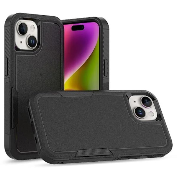iPhone 15 Mobilskal Skyddande - Svart Svart