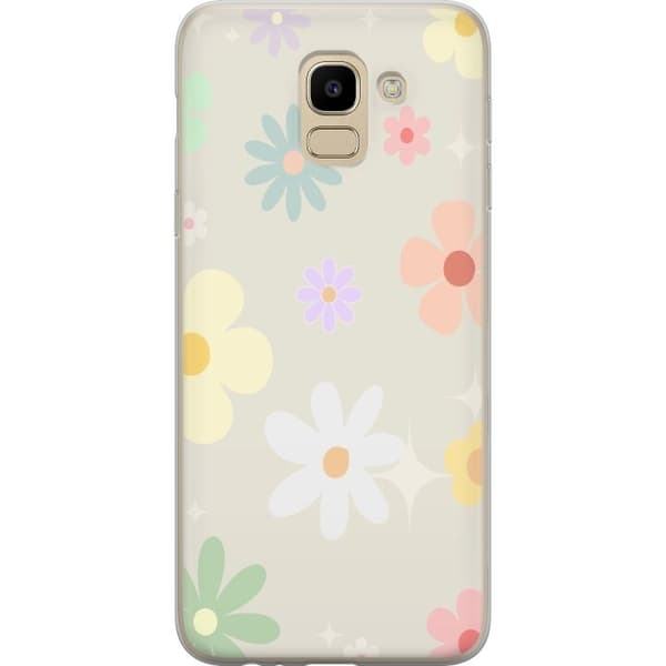 Mobilskal till Samsung Galaxy J6 med fejdande blommor