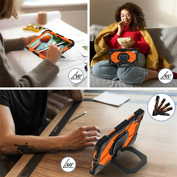 Lenovo M11/Idea Tab Mobilskal Silikon Kickstand Orange