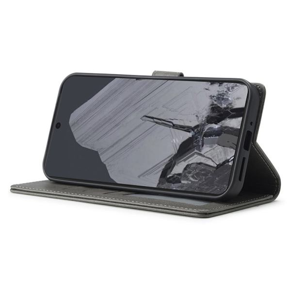 LC.IMEEKE Google Pixel 9 Pro XL Plånboksfodral Konstläder - Grå