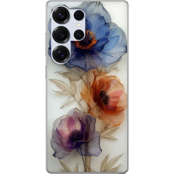 Taske til Samsung Galaxy S25 Ultra med silkeblomster