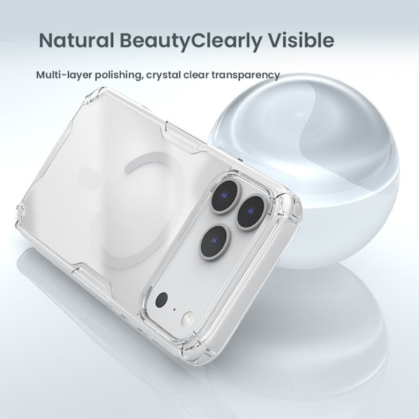 NILLKIN Nature Pro Series Mobilskal till iPhone 17 Pro Max MagSafe Grå