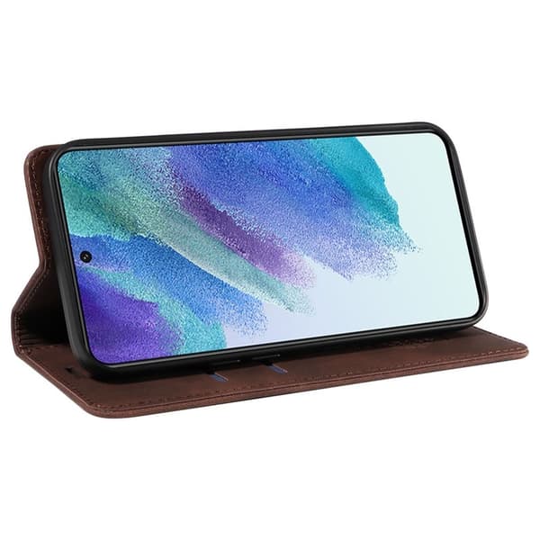 BETOPNICE 003 Plånboksfodral för Samsung Galaxy S21+ 5G - Konstläder - Brun