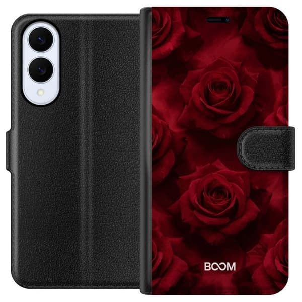 Plånboksfodral till Samsung Galaxy S25 Edge med Crimson Rose