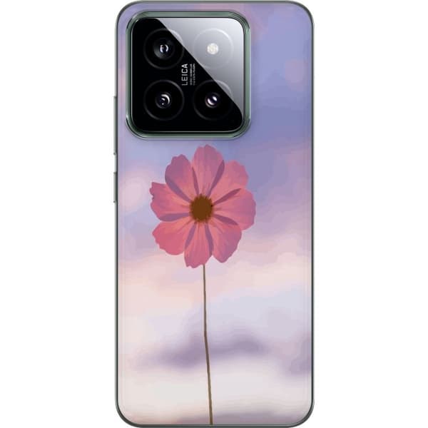 Mobilcover til Xiaomi 14 med Rosa blomst
