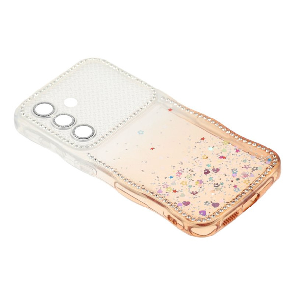 Mobilskal för Samsung Galaxy S26 Plus Glitter TPU - Gradient Orange