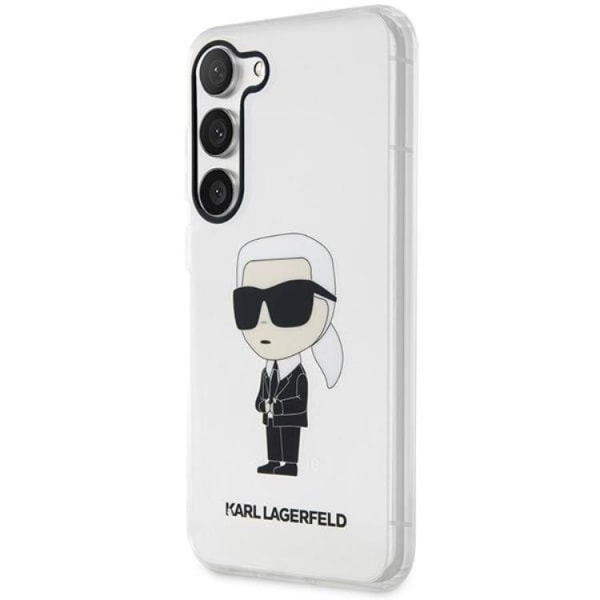 Karl Lagerfeld Galaxy S23 Plus -puhelinkotelo Ikonik Karl - läpinäkyvä