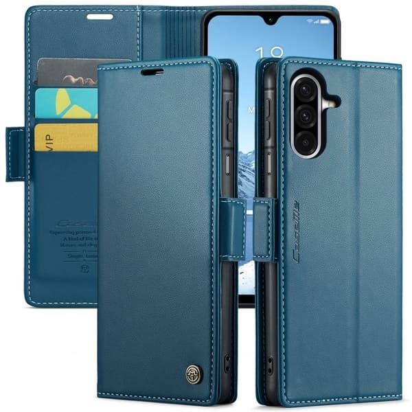 CASEME Plånboksfodral Konstläder för Samsung Galaxy A26 5G - Blå