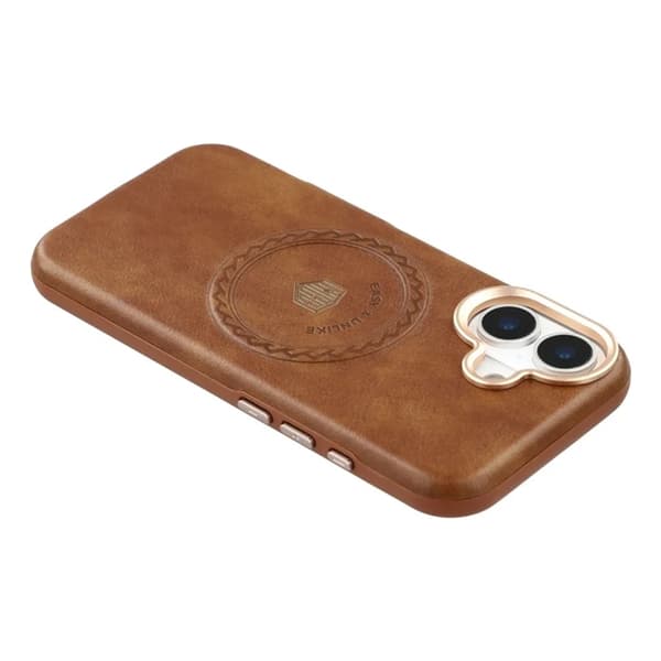 KIGC Mobilskal till iPhone 17 Magsafe Läder - Brun Brun