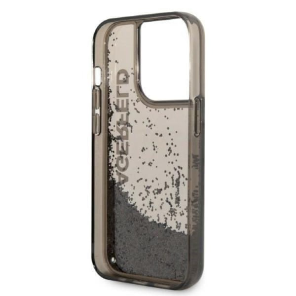 Karl Lagerfeld iPhone 14 Pro Max Mobilskal Magsafe Liquid Glitter