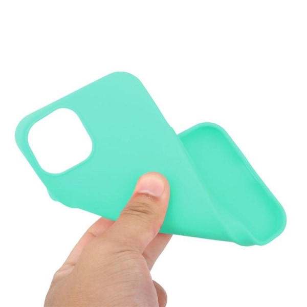 iPhone 15 Mobilskal TPU Matte Slim-Fit - Cyan